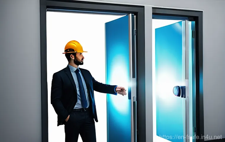 소방안전관리사 자격증 발급 절차 - **Prompt:** A diverse, confident fire safety professional, fully clothed in sharp business attire, s...